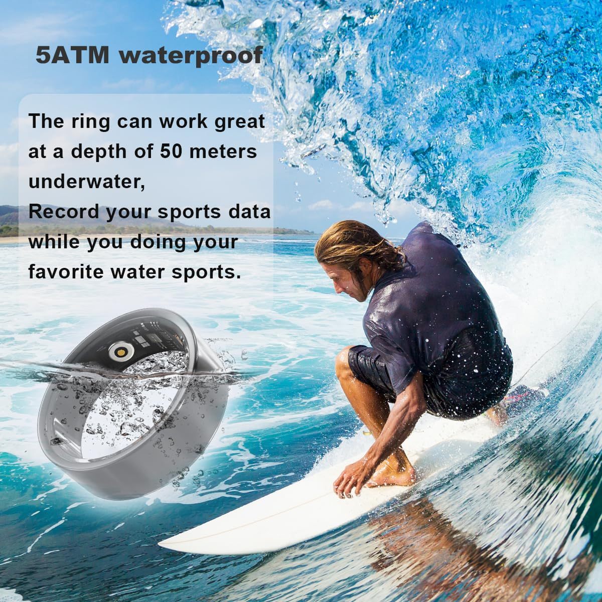 Smart ring used for daily activity and sleep tracking